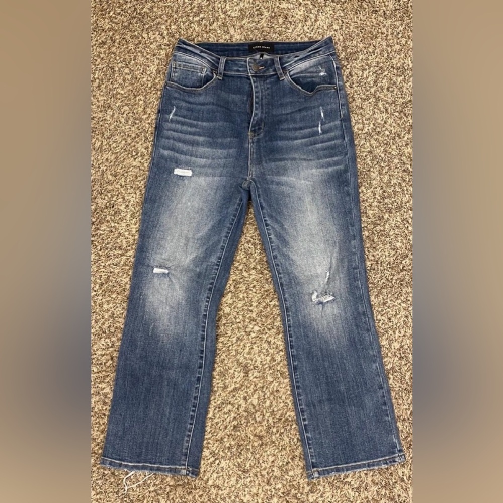 RISEN Stylish Blue Distressed Jeans 7/28
